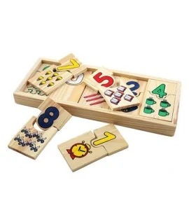 Puzzle en Bois Montessori: Apprendre Chiffres en S'amusant