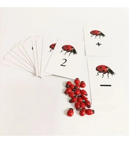 Coccinelles Montessori: Initiation ludique aux maths pour enfants